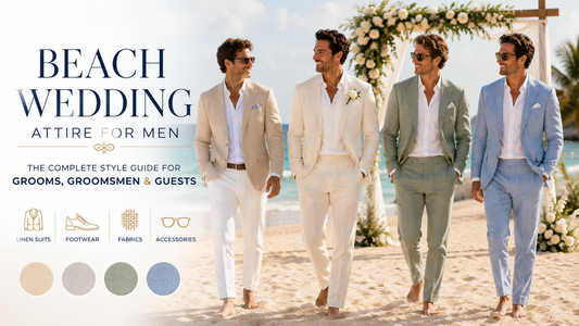Beach Wedding Attire for Men: Best Colors, Fabrics, and Shoes