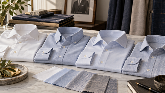 Custom Dress Shirt Fabric Guide: Poplin, Oxford, Twill, and More