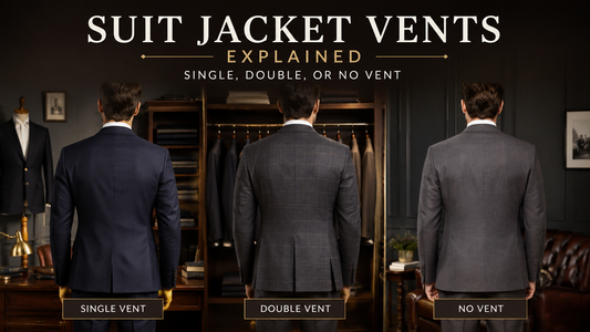 Suit Jacket Vents Explained: Single, Double, or No Vent