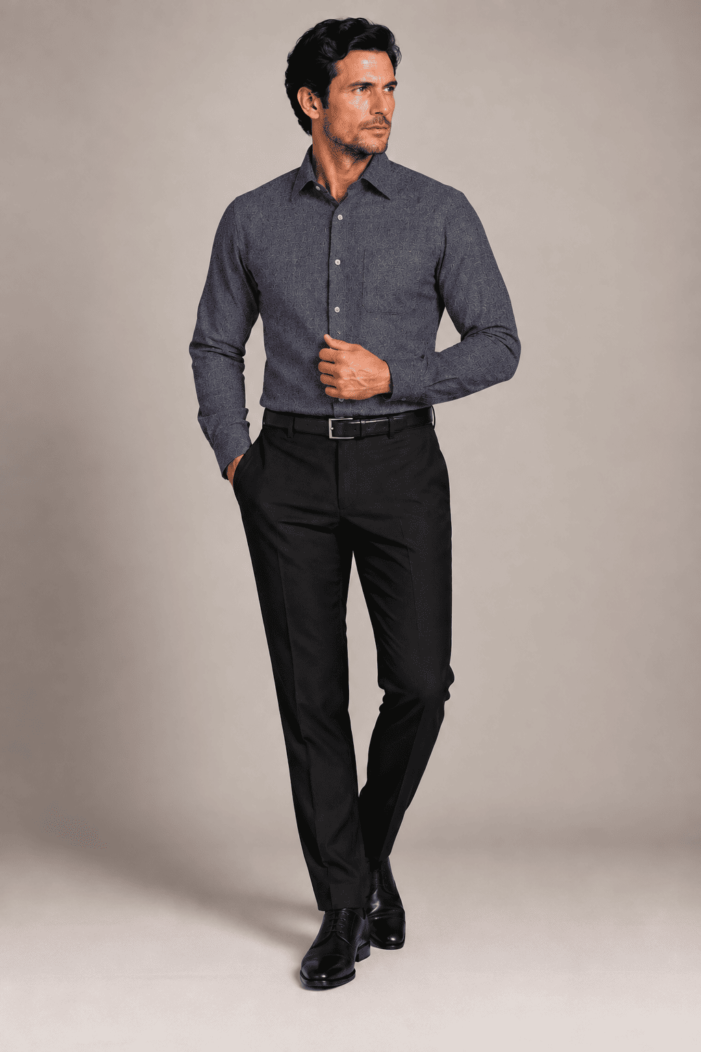 Men's Classic Tailored Dress Shirt-SAY614A