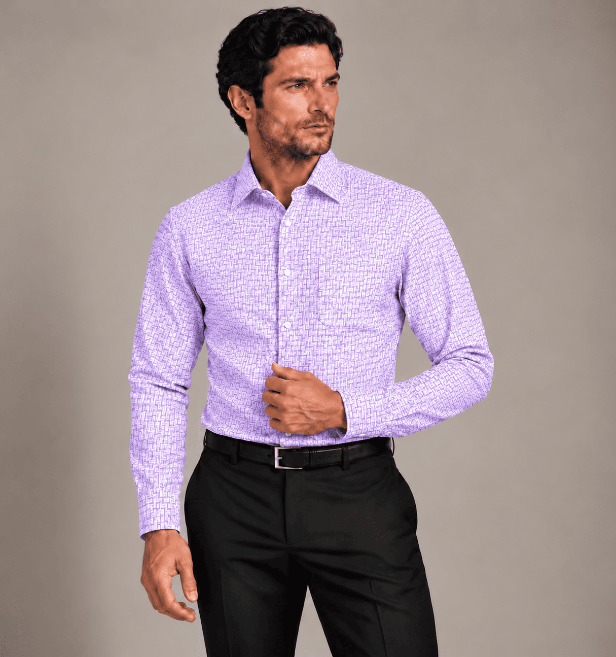 Men's Classic Tailored Dress Shirt-SEA428A