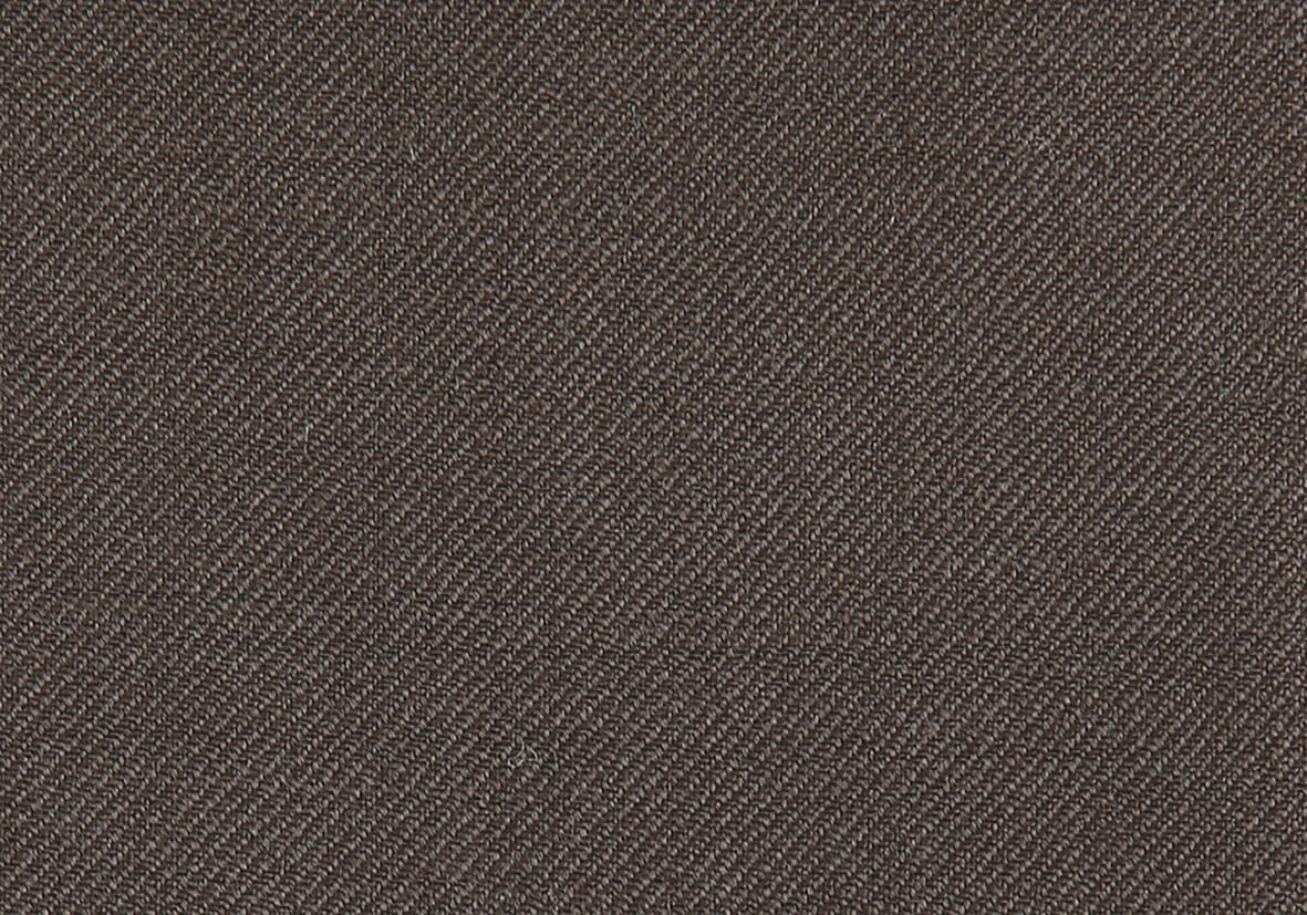 Brown herringbone fabric texture with fine woven diagonal pattern close-up