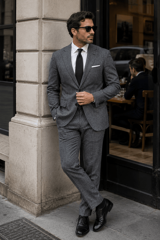 Plain Gray Suit