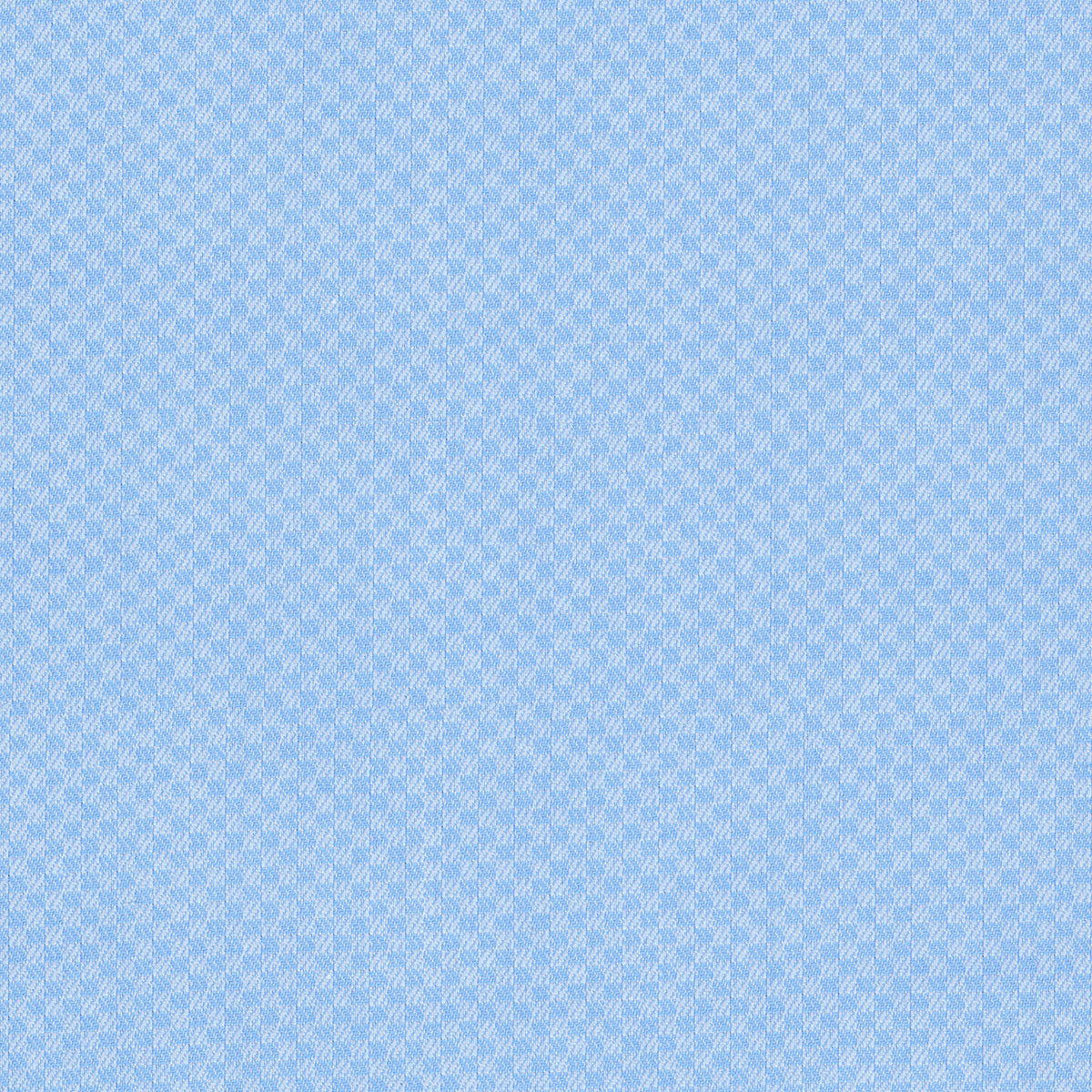 Close-up of sky blue dress shirt fabric with a subtle woven texture for custom men's shirts.